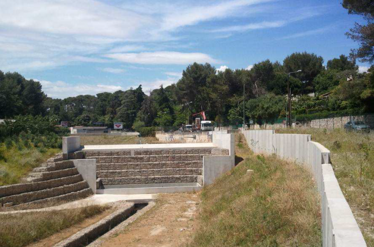 Steinfolie 20m x 0,6m breit Für Bachlauf Ufer Teichfolie Teich Folie Sandfarben