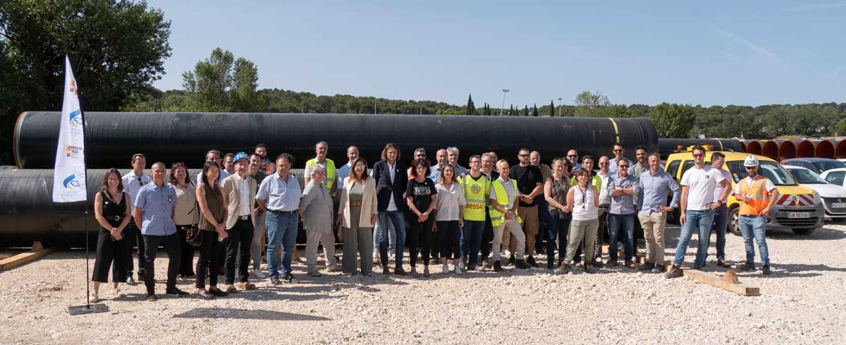 photo de groupe inauguration liaison berre vallon dol