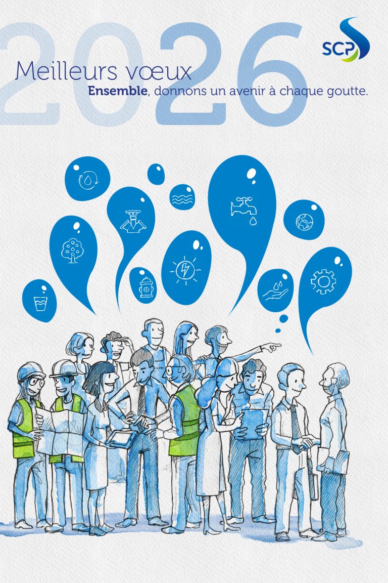 L’eau nous relie, l’engagement nous unit. Ensemble, donnons un avenir à chaque goutte. Meilleurs vœux